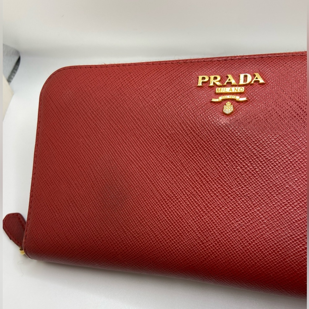 Prada Scarlet Leather Wallet - Picture 4 of 14